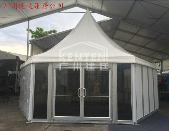 尖頂篷房-配玻璃門