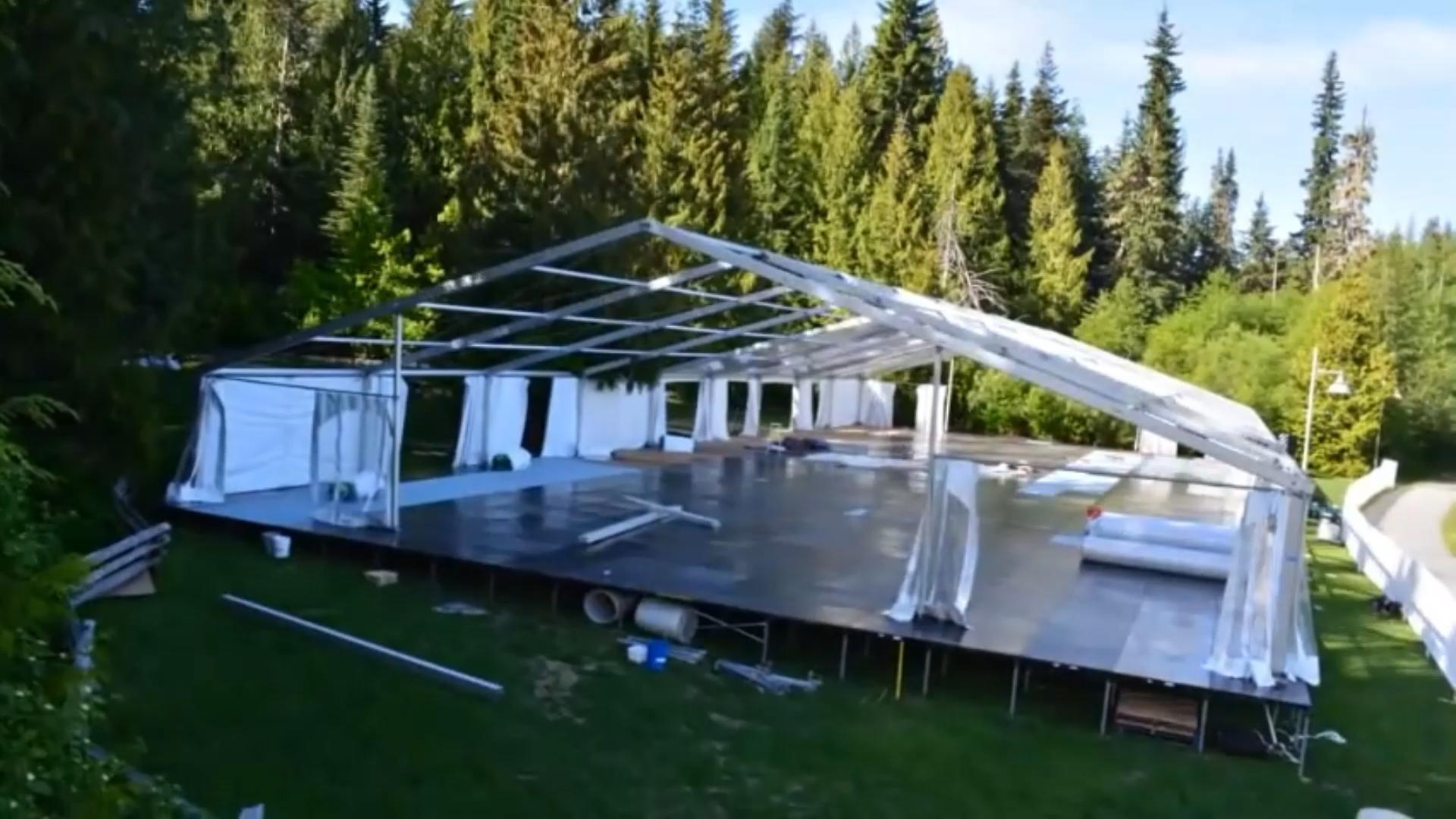 白色婚慶篷房-婚宴禮儀篷房出租