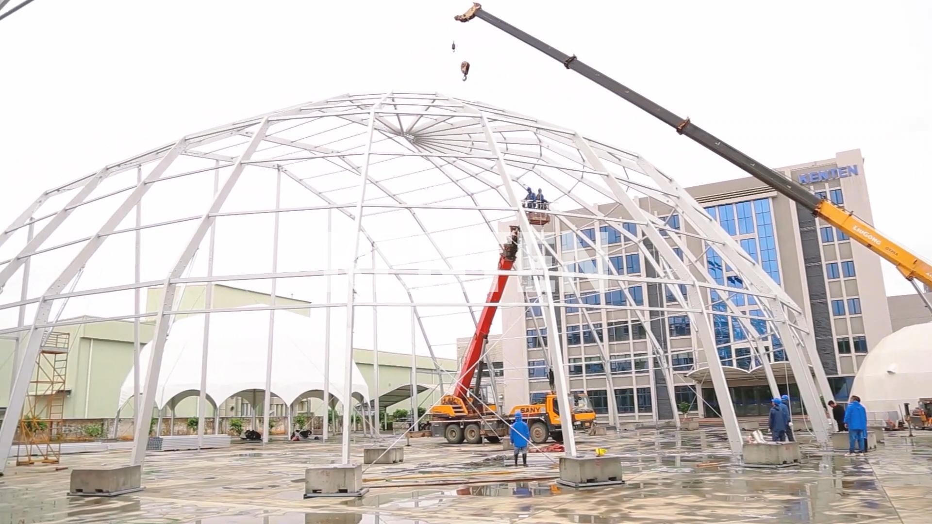 60米跨度拱形篷-上海篷房搭建